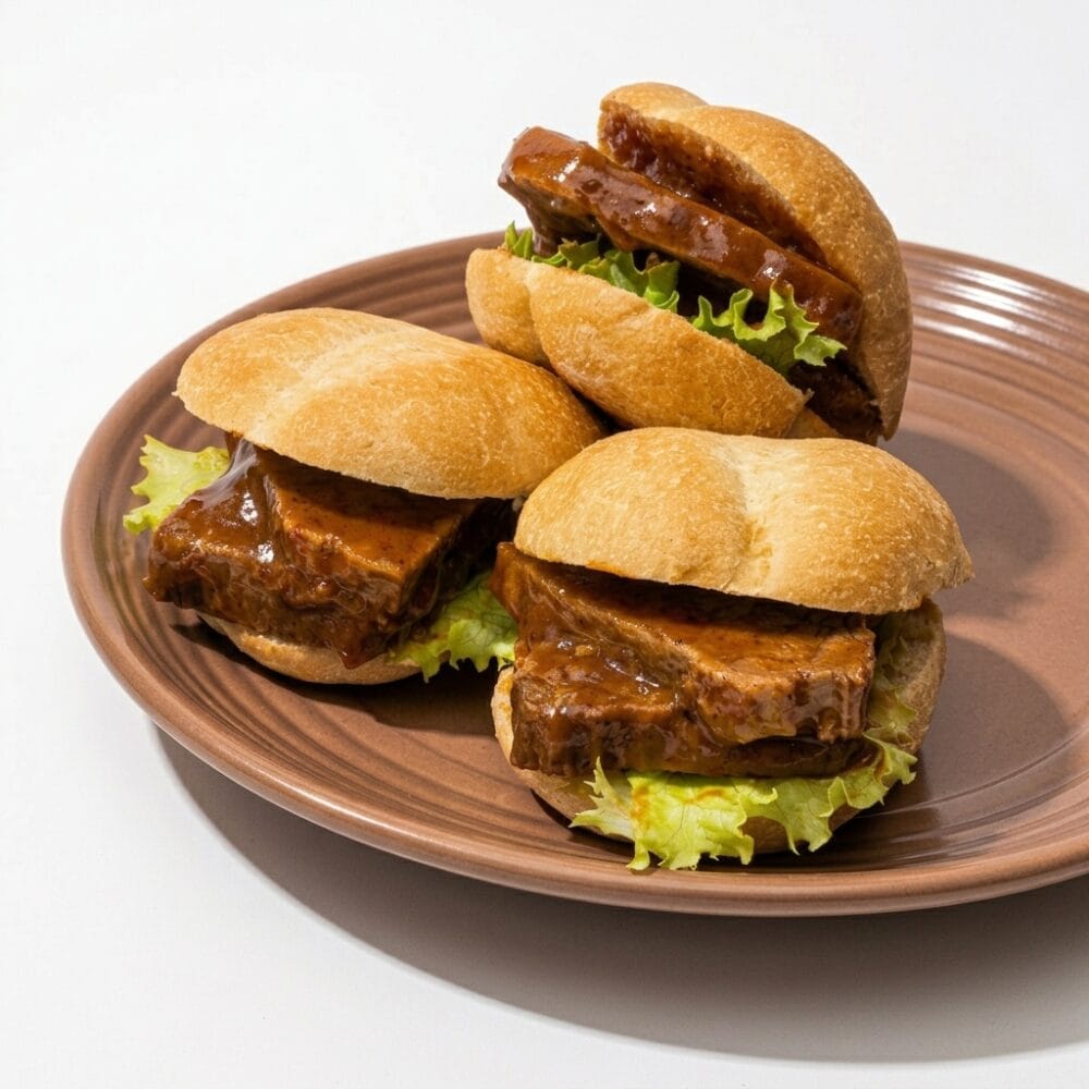 Mini pan con asado de res