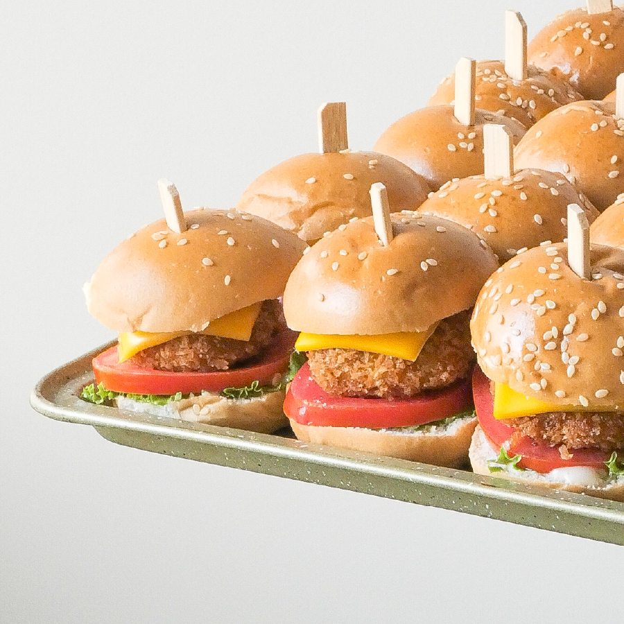 Mini chicken crispy & cheese burger