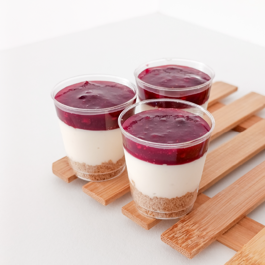 Mini cheesecakes de frutos del bosque