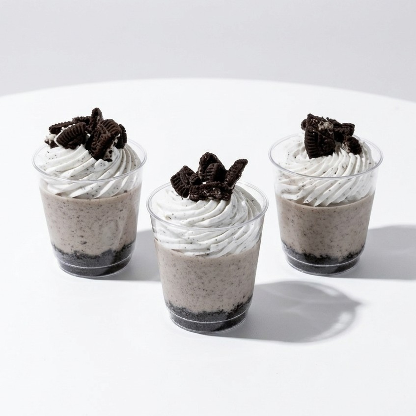 Mini cheesecakes de oreo