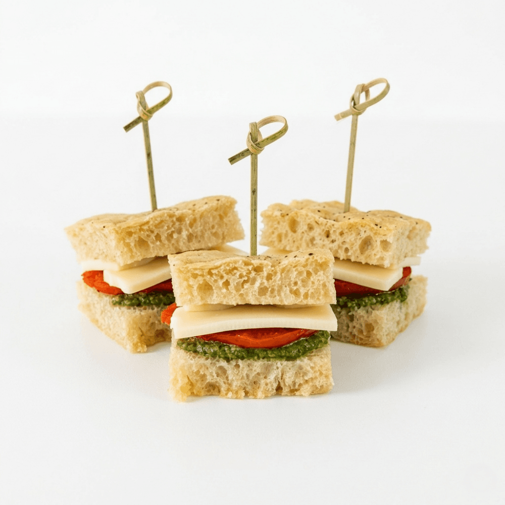 Mini focaccia capresse