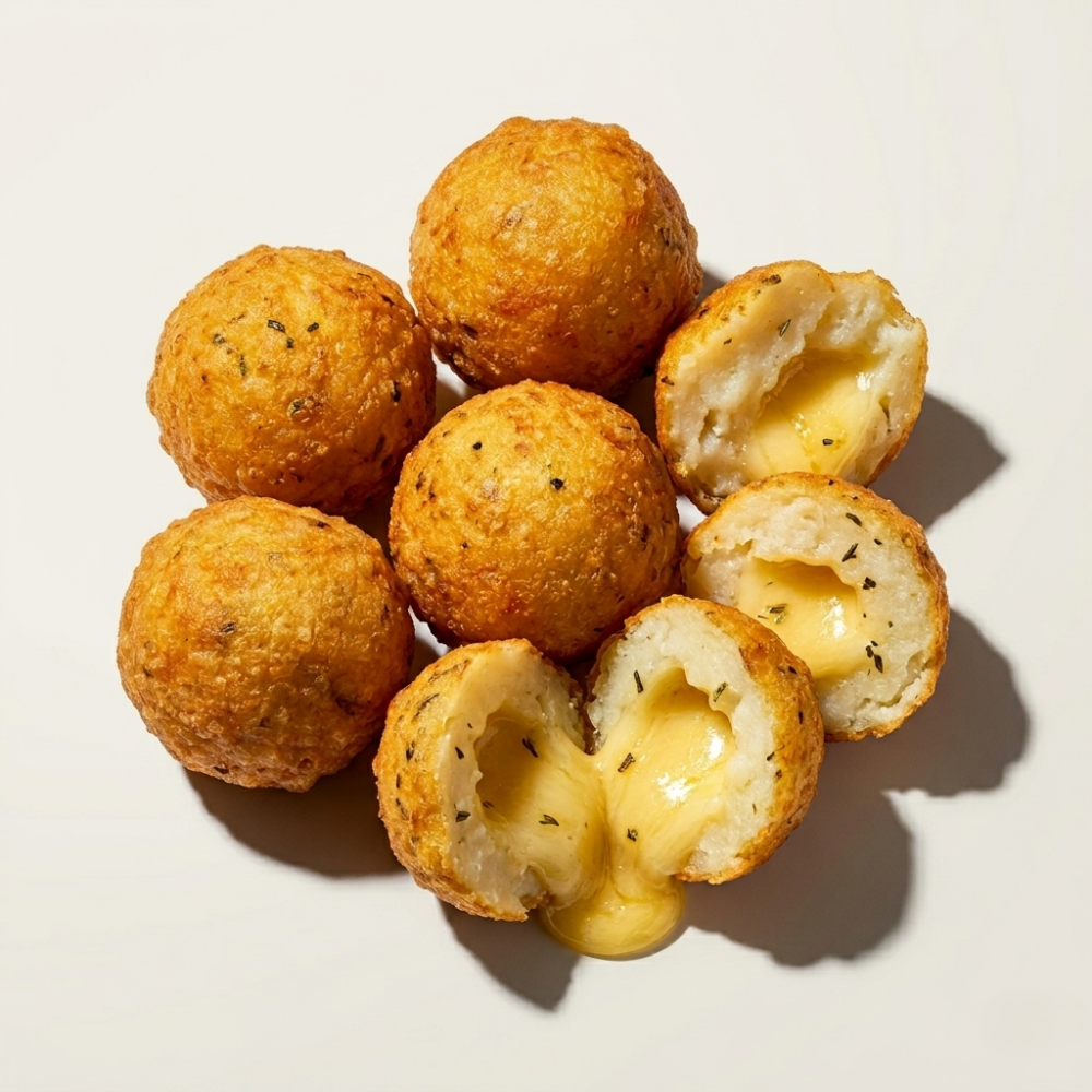Mini papitas rellenas con queso
