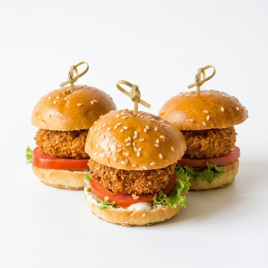 Mini chicken crispy & cheese burger