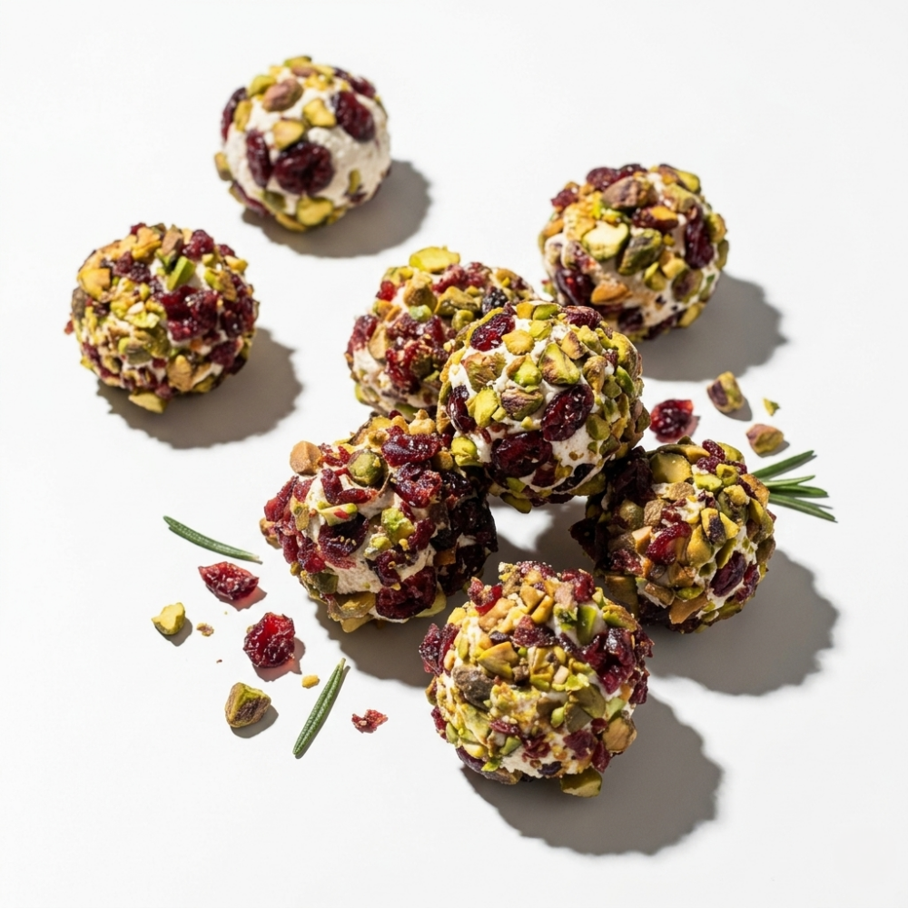 Cran-pistacho balls