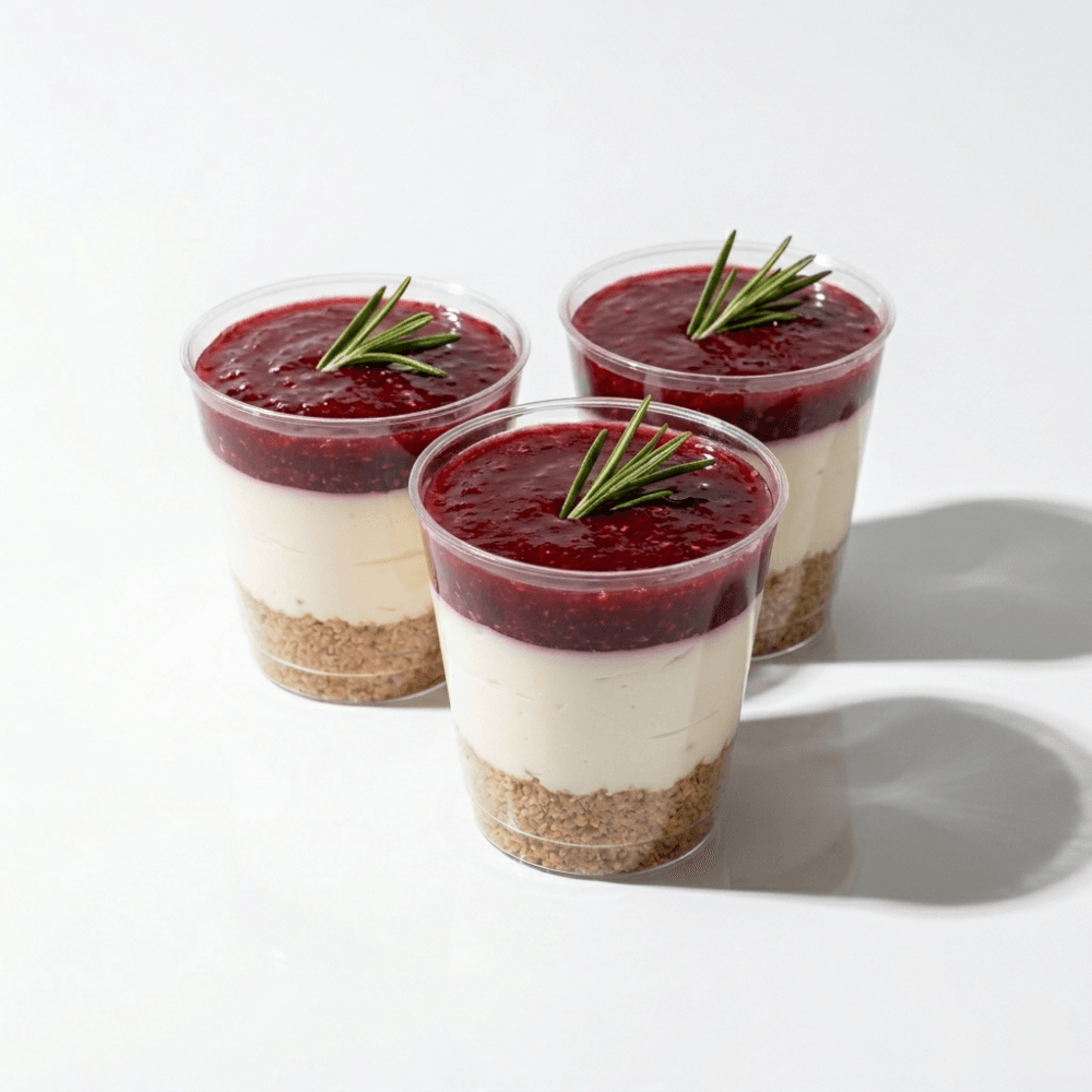 Mini cheesecakes de frutos rojos