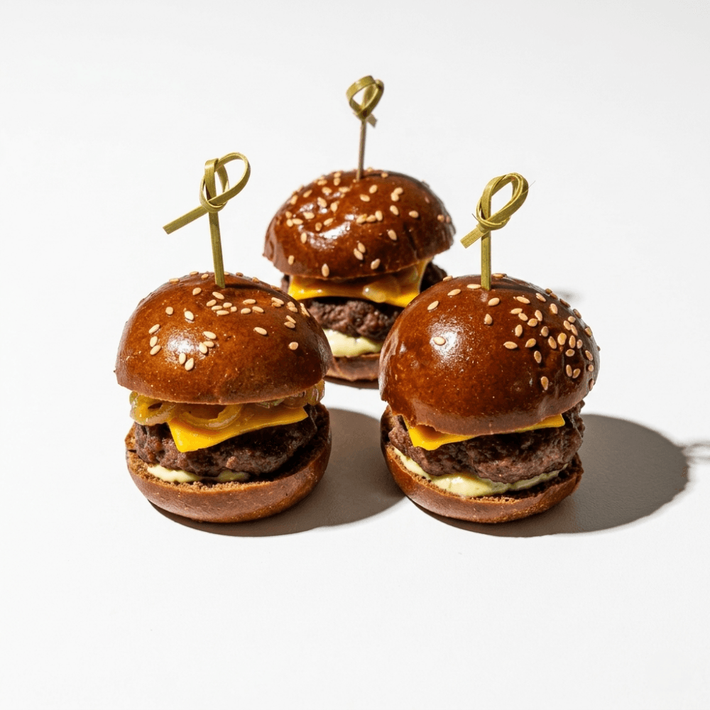 Mini black cheese burger